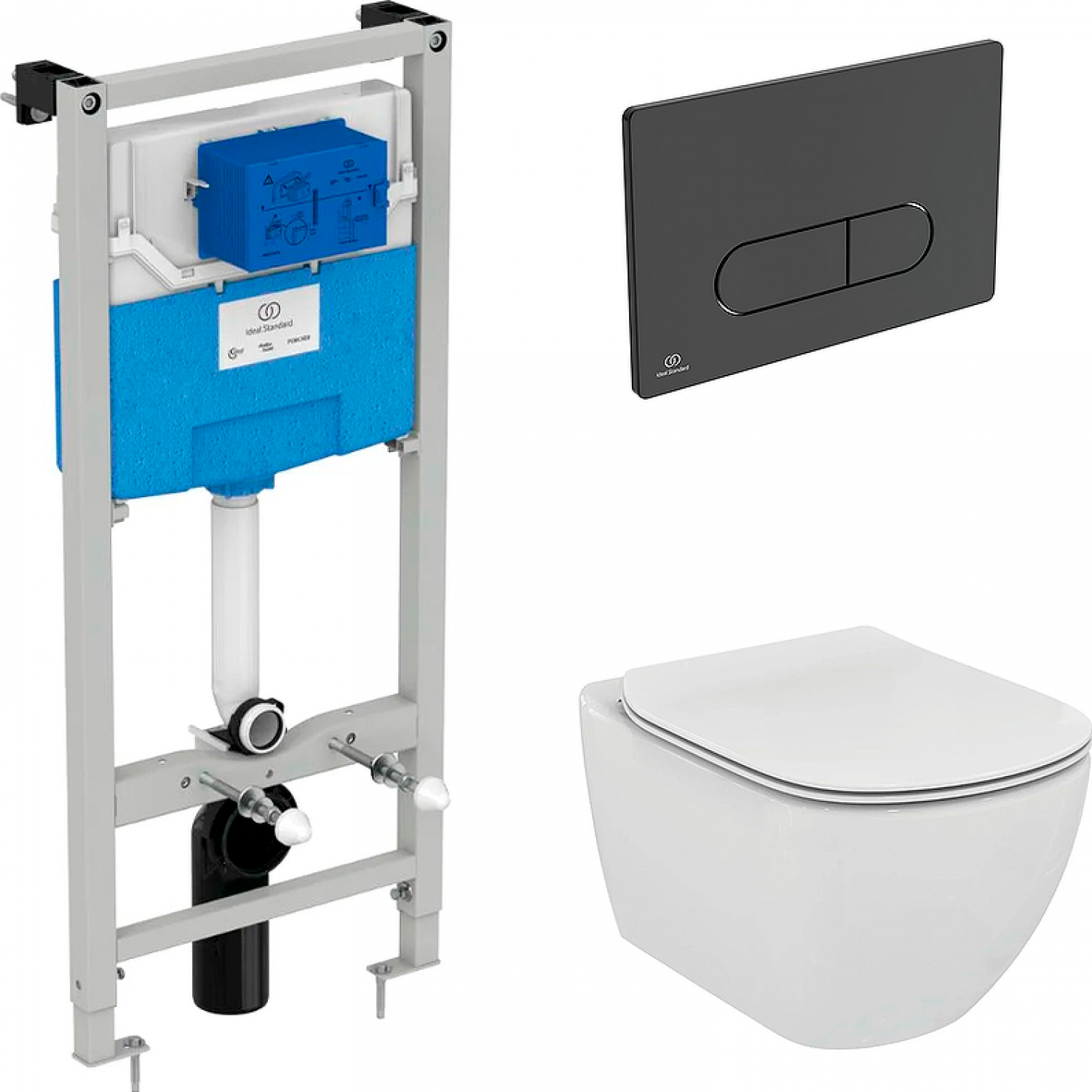 IDEAL STANDARD с подвесным безободковым унитазом Tesi AquaBlade TT00002 ...